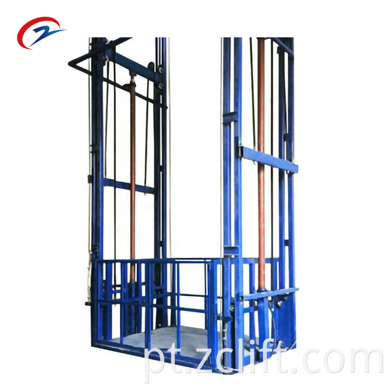 Double Guide Rail Cargo Lift2